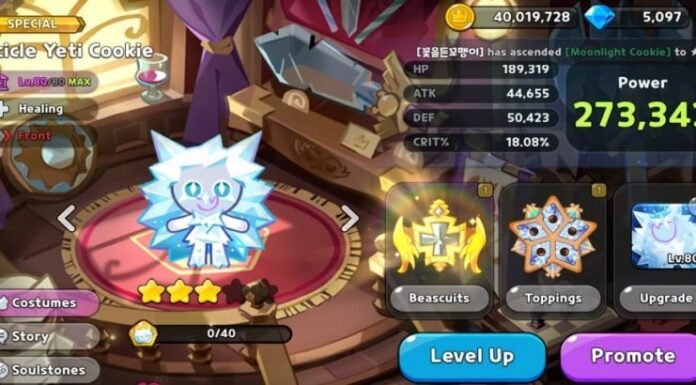 Icicle Yeti Cookie Toppings: Best Build in Cookie Run Kingdom Icicle Yeti Cookie Toppings
